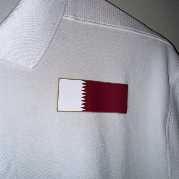 Nike Pro Elite Qatar Team Issue Dri-FIT Polo Shirt White Men’s M CT0758-100 NEW